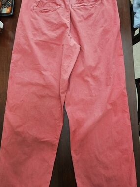 Free People Straight Leg Pants in Coral Pink